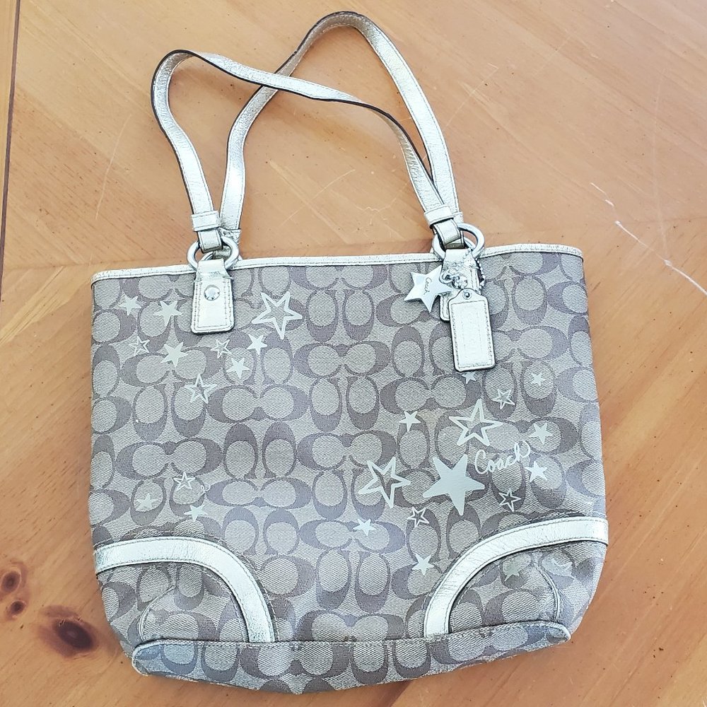Coach Khaki Heritage Gold Star bag